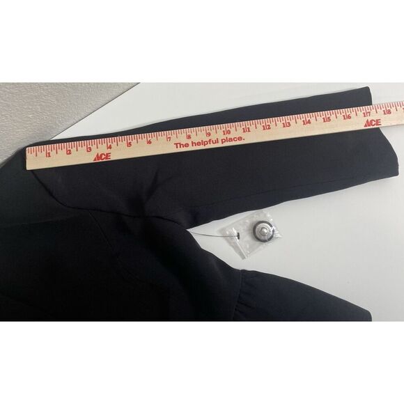 ModCloth Blazer Womens Size XS Black Peplum Crop Short Ruffle NWOT - Picture 7 of 11